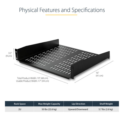 StarTech.com CABSHELFV rack accessory Shelf