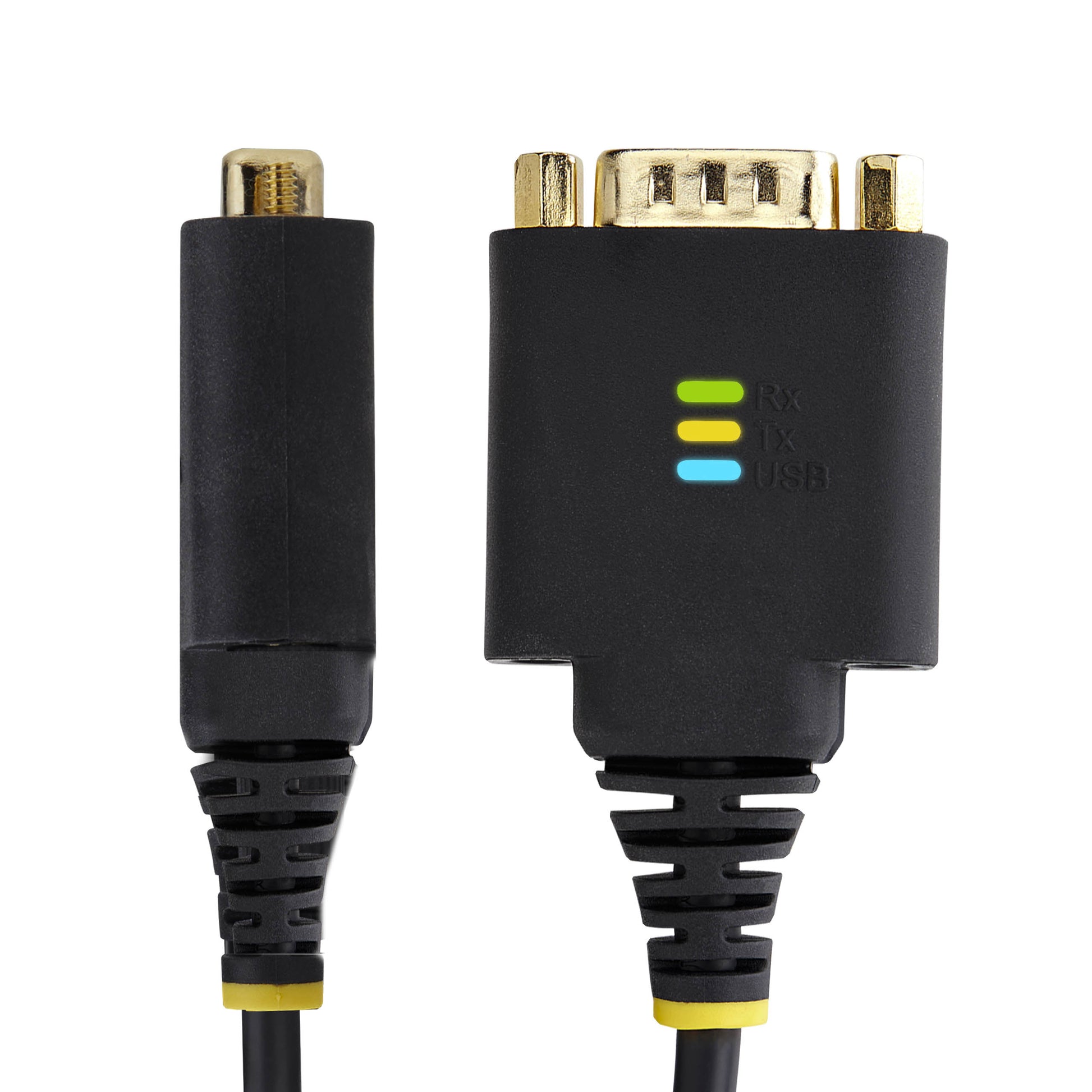 StarTech.com 1P1FFC-USB-SERIAL serial cable Black 11.8" (0.3 m) USB Type-A DB-9