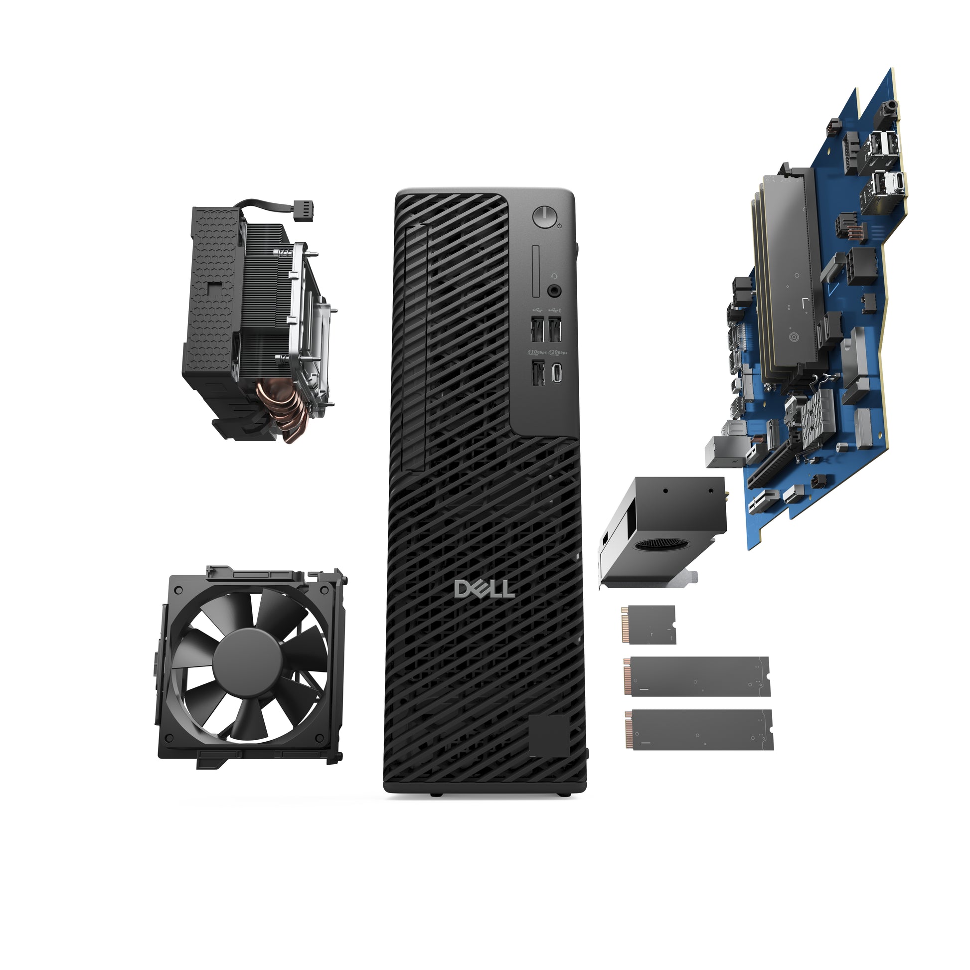 DELL Pro Max FCS1250 Intel Core Ultra 9 285 32 GB DDR5-SDRAM 1 TB SSD NVIDIA RTX 2000 Ada Windows 11 Pro Slim PC PC Black