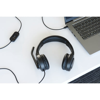 Kensington H1000 Headset Wired Head-band Calls/Music USB Type-C Black