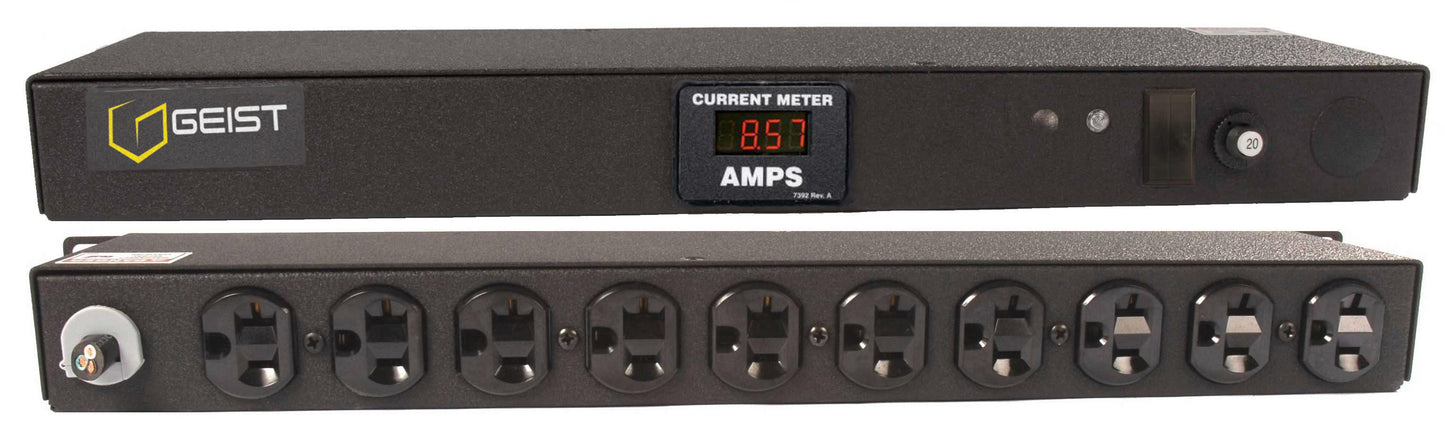 Vertiv BRAN100-1025TL power distribution unit (PDU) 10 AC outlet(s) 0U Black