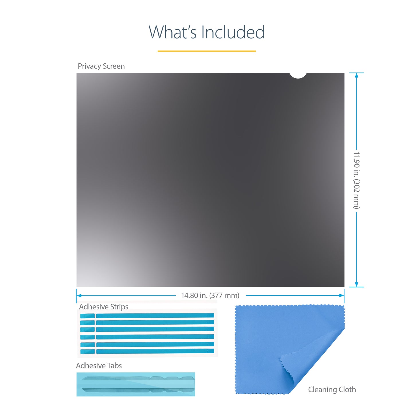StarTech.com 1954-PRIVACY-SCREEN display privacy filters 19" Monitor Frameless display privacy filter
