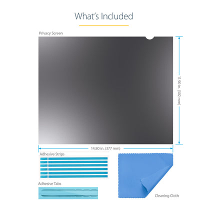 StarTech.com 1954-PRIVACY-SCREEN display privacy filters 19" Monitor Frameless display privacy filter
