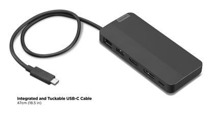 Lenovo 40B90100US laptop dock/port replicator Wired USB 3.2 Gen 2 (3.1 Gen 2) Type-C Black