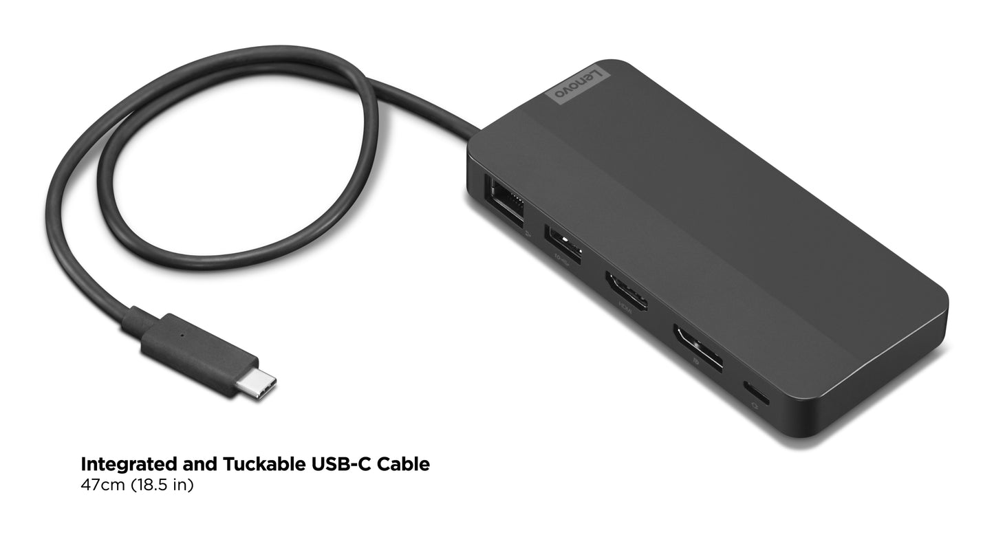 Lenovo 40B90000US laptop dock/port replicator Wired USB 3.2 Gen 2 (3.1 Gen 2) Type-C Black