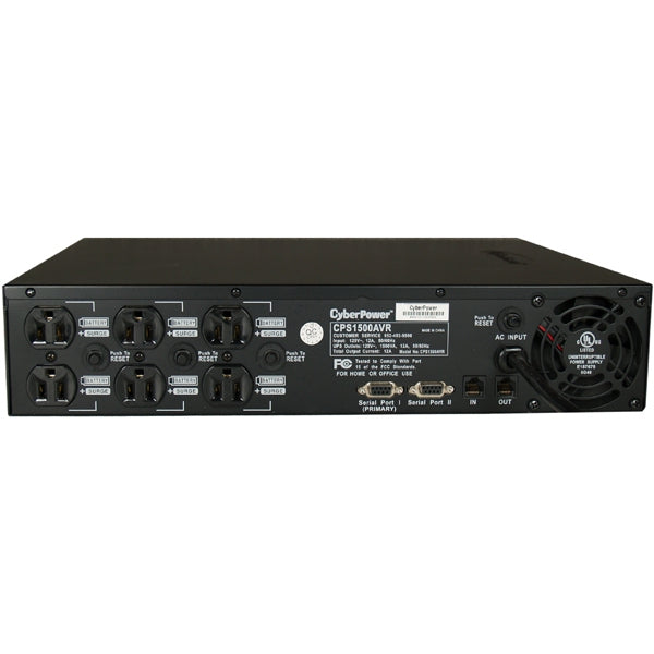 CyberPower CPS1500AVR uninterruptible power supply (UPS) 1.5 kVA 950 W