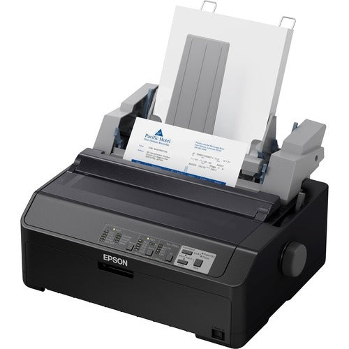 Epson LQ-590II 24-pin Dot Matrix Printer - Monochrome - Energy Star - 584 cps Mono - 8.50" Width x 11" Length - USB - Parallel