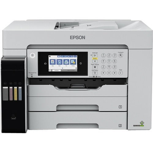 Epson WorkForce ST-C8000 Wireless Inkjet Multifunction Printer - Color - 25 ppm Mono/25 ppm Color Print - Fast Ethernet - Wireless LAN - Wi-Fi Direct - USB - For Plain Paper Print