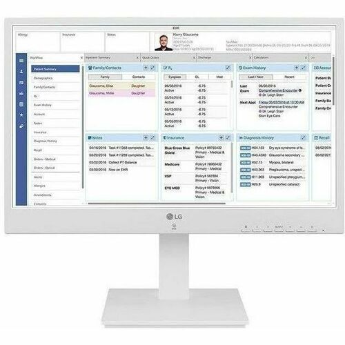 LG 24CR670NK6P All-in-One Thin Client - Intel Pentium N6005 Quad-core (4 Core) 2 GHz - White - 8 GB RAM DDR4 SDRAM - 16 GB Flash - Gigabit Ethernet - 23.8" Full HD - 1920 x 1080 - In-plane Switching (IPS) Technology - Bluetooth 5.1 - HDMI - DisplayPort -